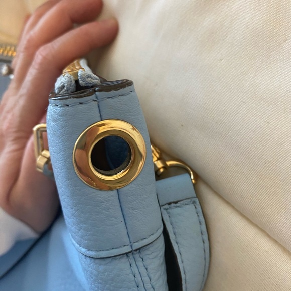 VGUC Henri Bendel Light Blue Pebbled Leather Bag 🩵🩵 - Picture 9 of 9